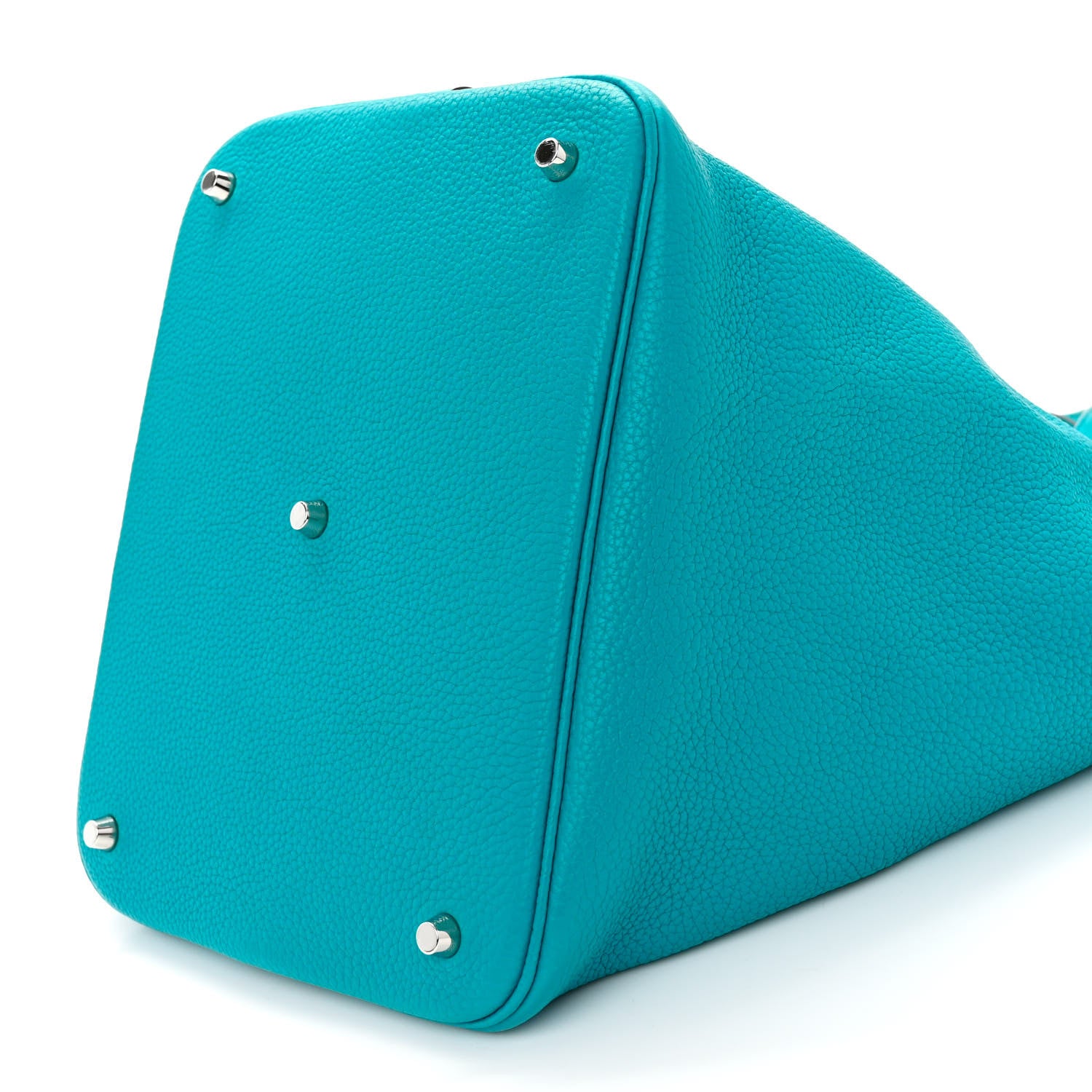 Hermes Taurillon Clemence Picotin Lock 26 GM Turquoise 10 of 10