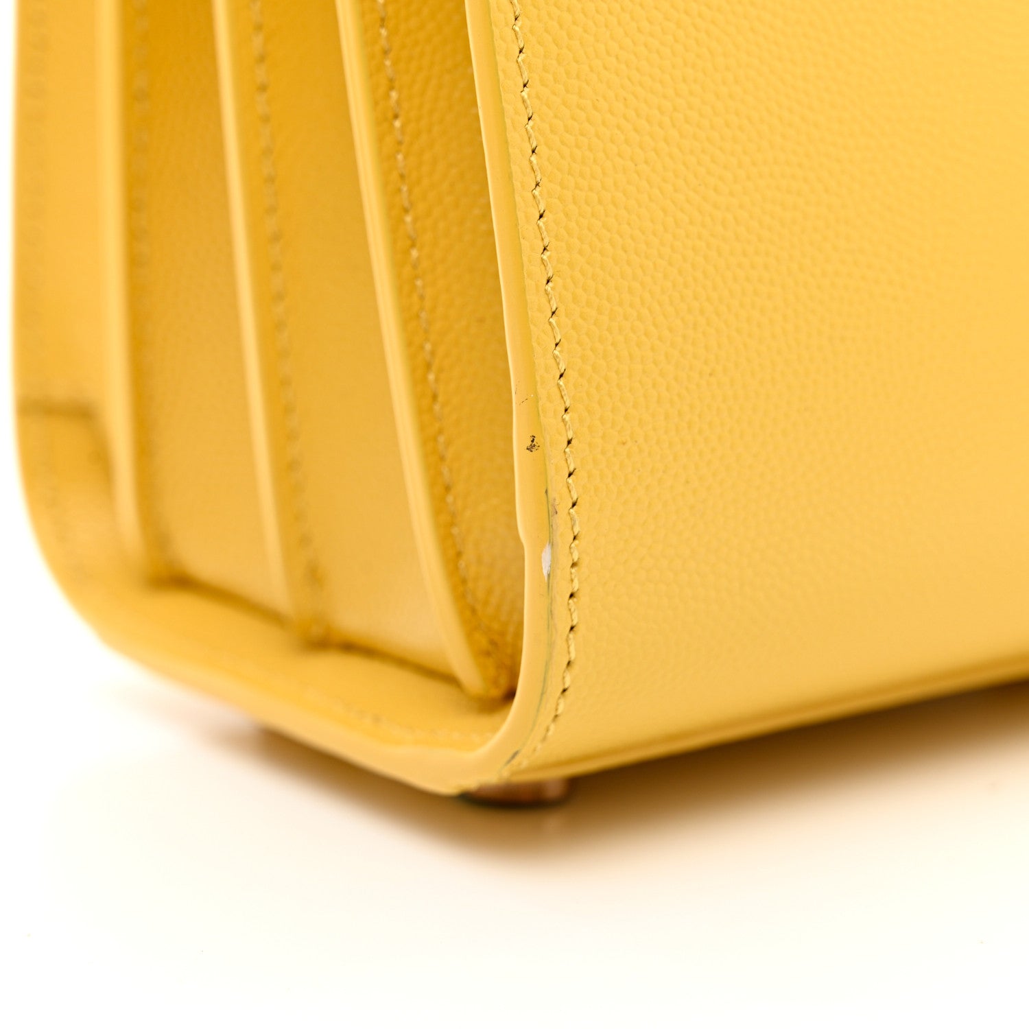 Saint Laurent Grained Calfskin Nano Sac De Jour Jaune 9 of 9