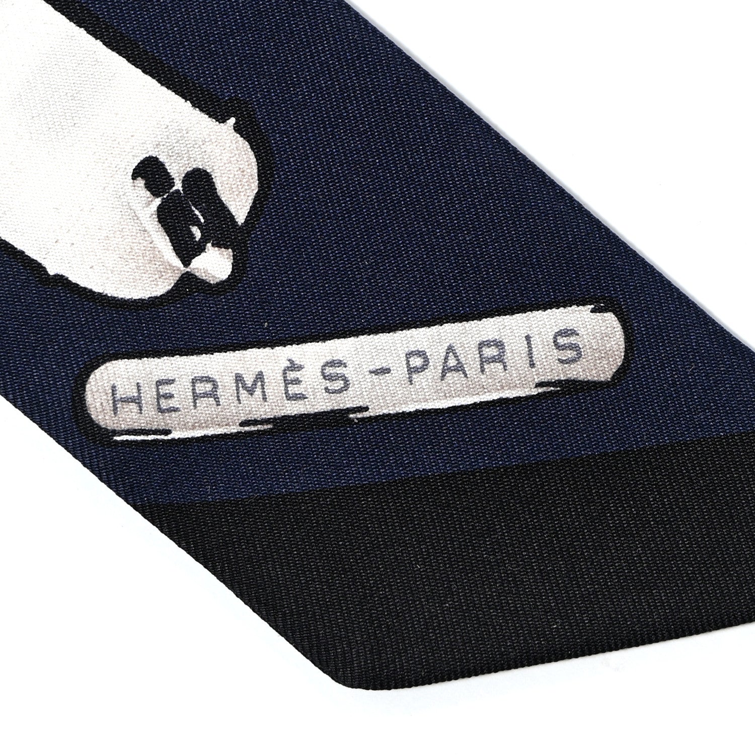 Hermes Silk Le Tresor De Medor Twilly Marine Gris Black 2 of 5