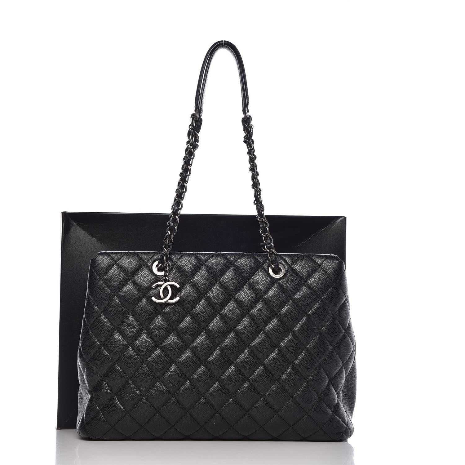 Chanel Caviar Quilted City Shopping Tote Black 12 of 12
