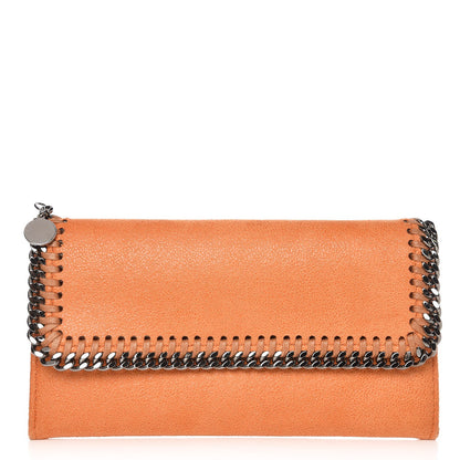 Stella McCartney Shaggy Deer Falabella Flap Wallet Orange 1 of 7