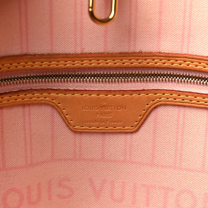 Louis Vuitton Damier Azur Neo Neverfull MM Rose Ballerine 6 of 12