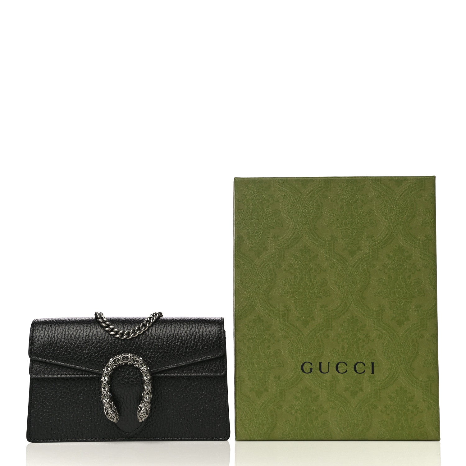 Gucci Calfskin Super Mini Dionysus Shoulder Bag Black 10 of 10