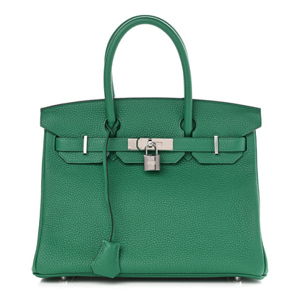 Hermes Togo Verso Birkin 30 Vert Vertigo Vert Fonce 1 of 9
