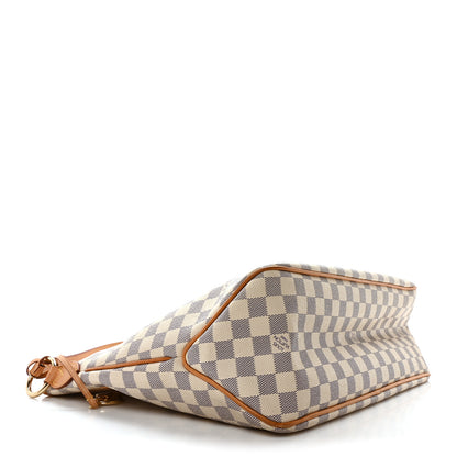 Louis Vuitton Damier Azur Delightful MM Rose Ballerine 4 of 9