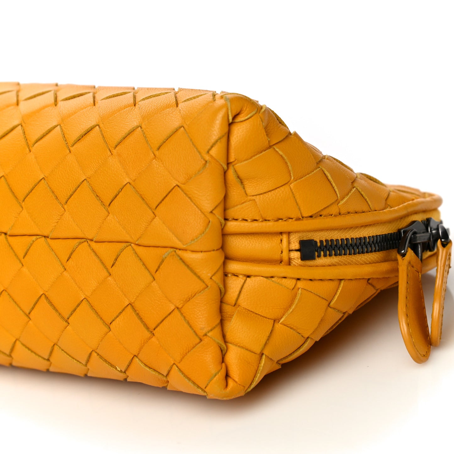 Nappa Intrecciato Cosmetic Pouch Yellow