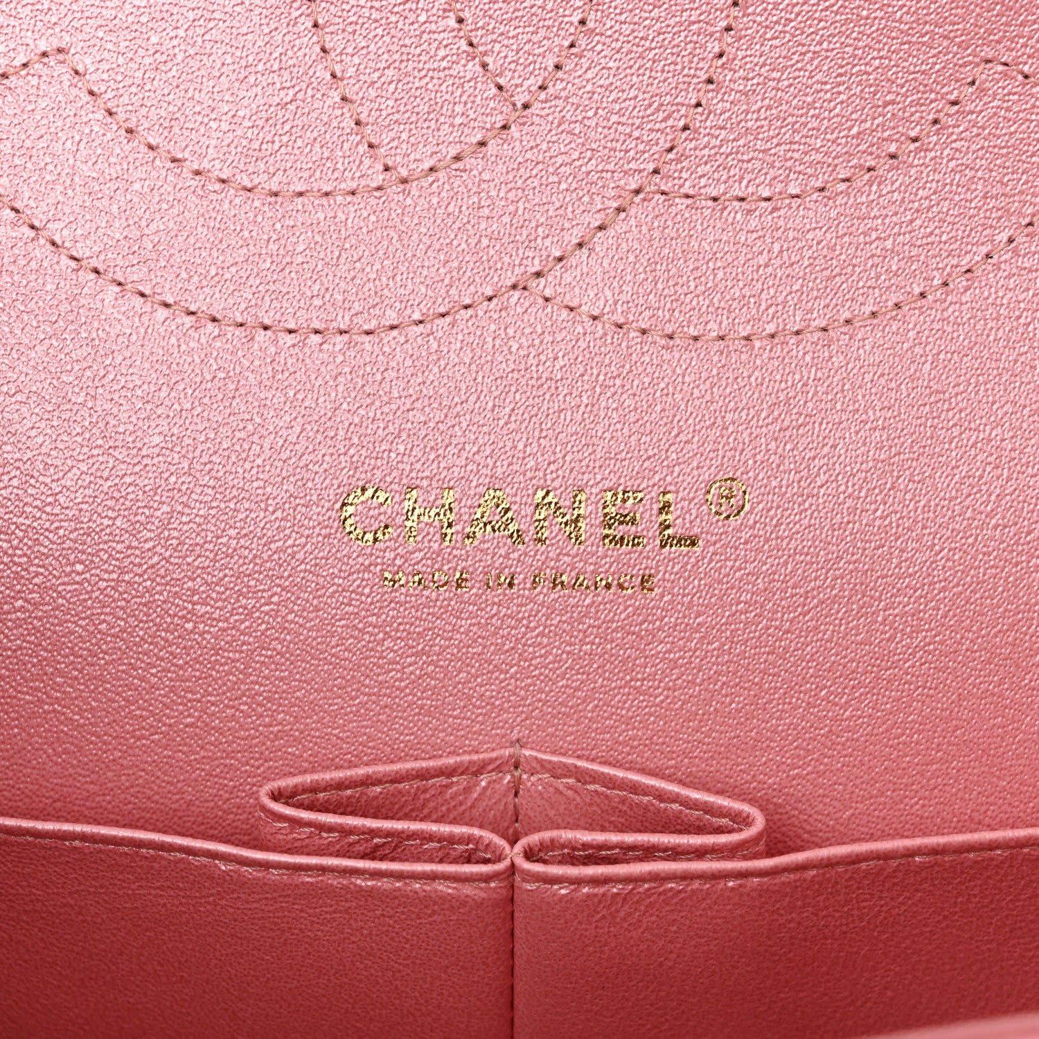 Chanel Iridescent Caviar Quilted Jumbo Double Flap Rose Pink 6 of 11