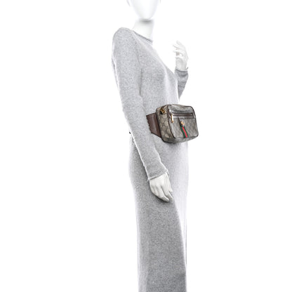 Gucci Soft GG Supreme Monogram Medium Ophidia Belt Bag Dark Brown 2 of 8