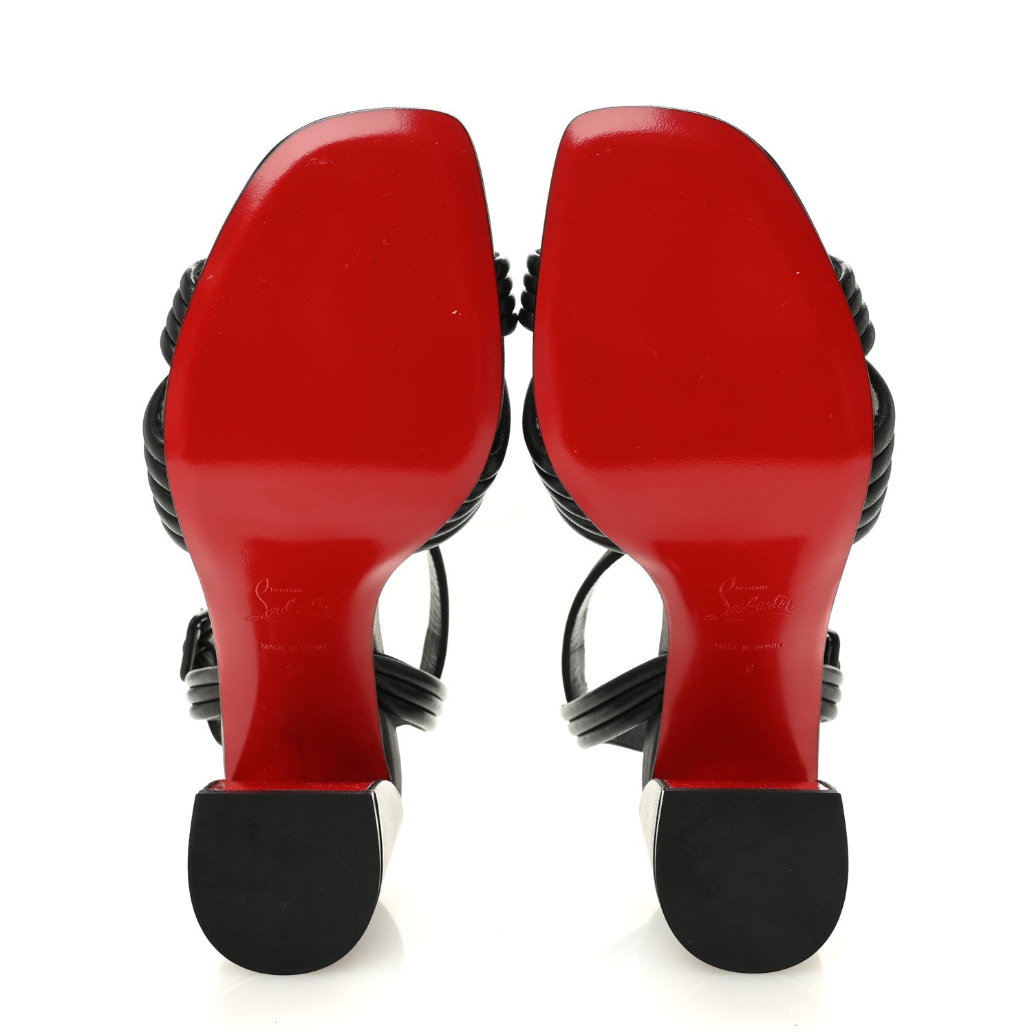 Christian Louboutin Nappa Manola 85 Sandals 39 Black 6 of 9
