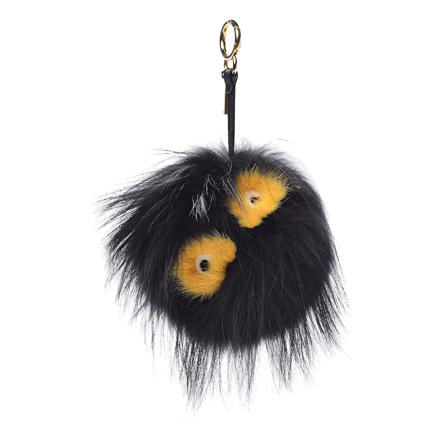 Fox Mink Rabbit Fur Vitello Flamingo Grimmy Monster Bag Bug Charm Black Giallo