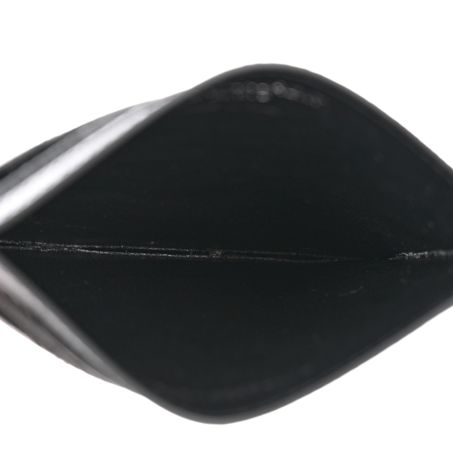 Saint Laurent Grain De Poudre Matelasse Chevron Monogram Credit Card Case Black 5 of 9