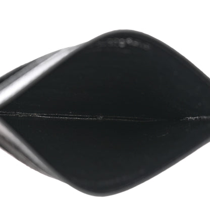 Saint Laurent Grain De Poudre Matelasse Chevron Monogram Credit Card Case Black 5 of 9