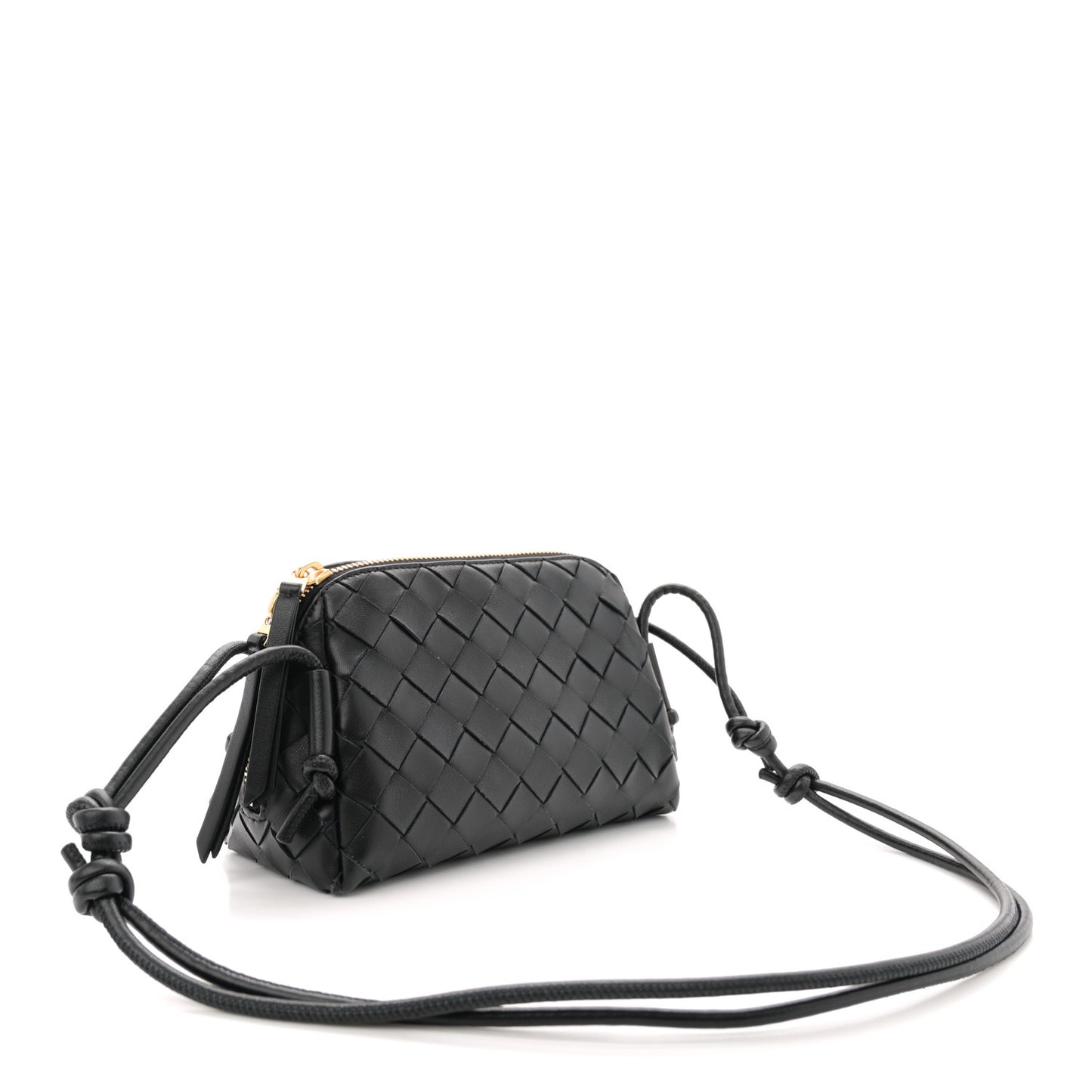 Nappa Intrecciato Concert Pouch Black