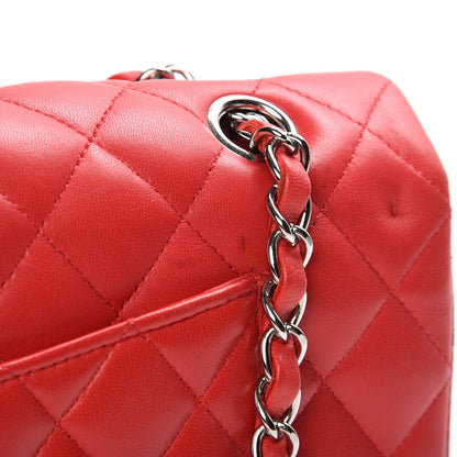 Chanel Lambskin Quilted Medium Double Flap Red 9 of 11