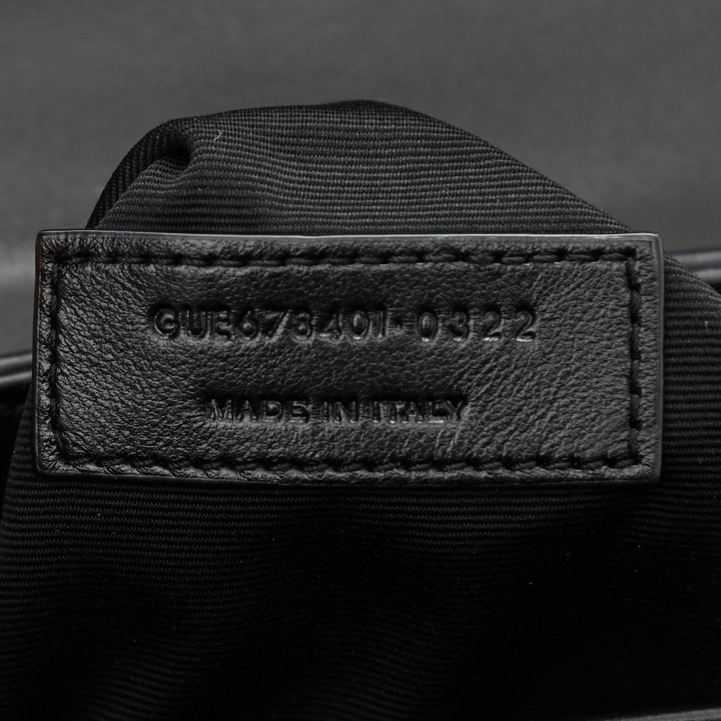 Calfskin Y Quilted Monogram Toy Loulou Crossbody Bag Black