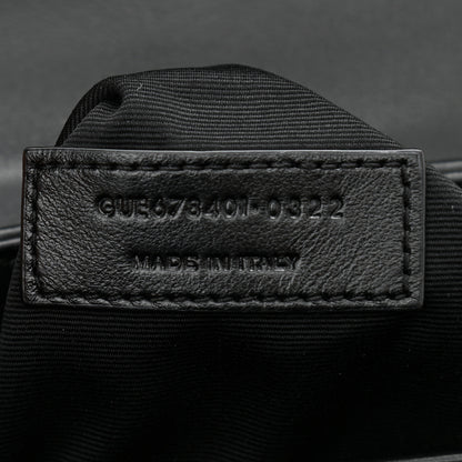 Saint Laurent Calfskin Y Quilted Monogram Toy Loulou Crossbody Bag Black 8 of 12