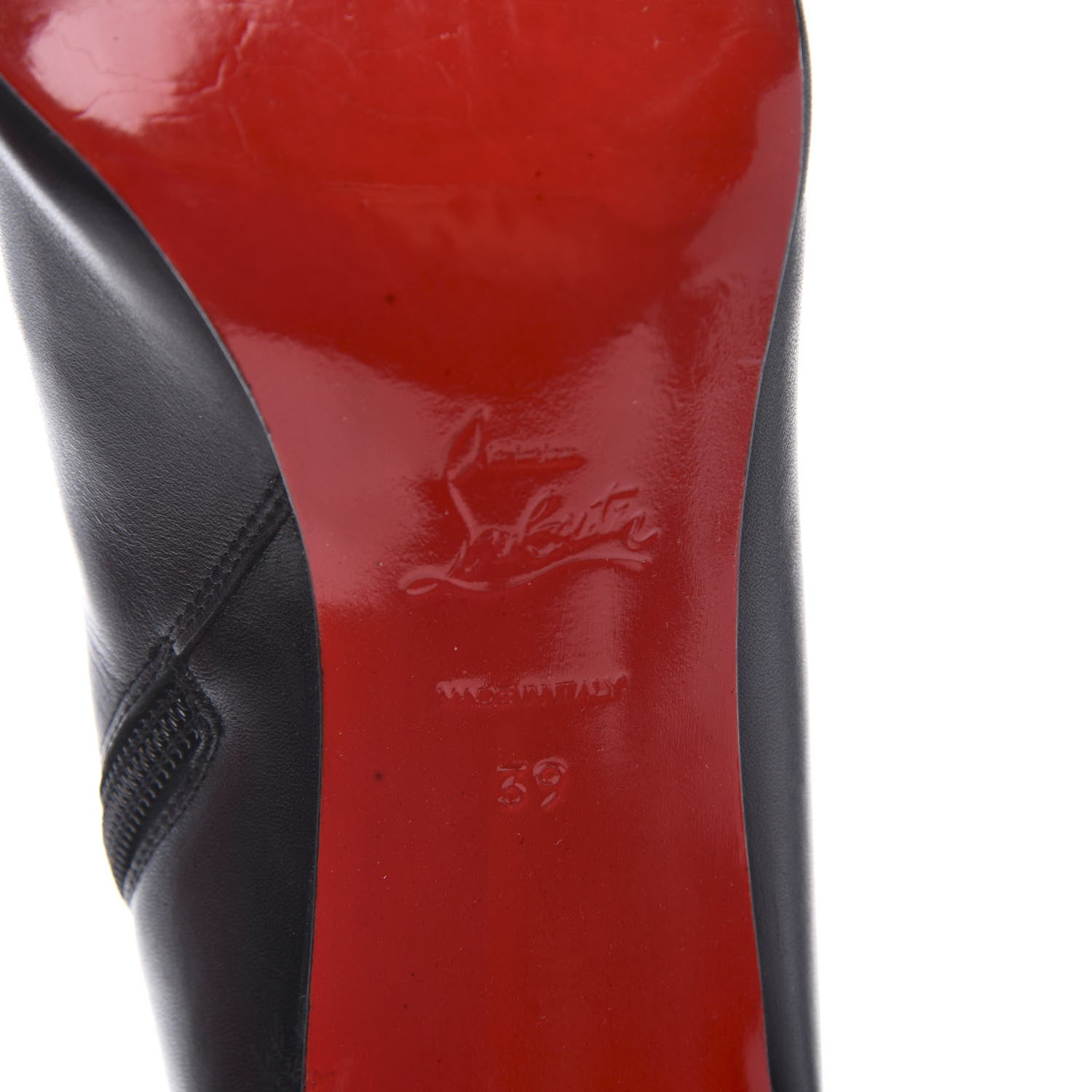 Christian Louboutin Calfskin VIP Simple Booty 85 Ankle Boots 39 Black 6 of 7