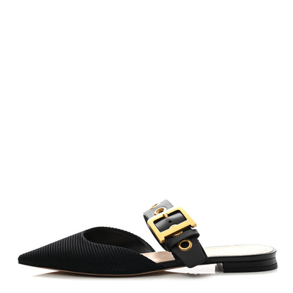 Christian Dior Technical Fabric D-Dior Ballerina Flat Mule 37.5 Black 1 of 8