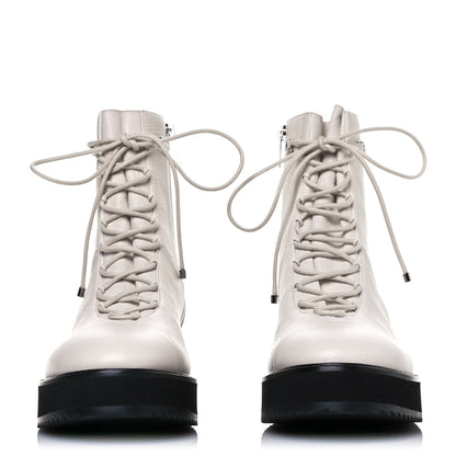 Jimmy Choo Grainy Calfskin Haysley Flat Boot 38.5 Latte 2 of 7