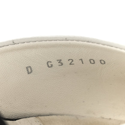 Chanel Patent Lambskin Grosgrain Cap Toe Pearl Mule 39.5 White Black 8 of 9