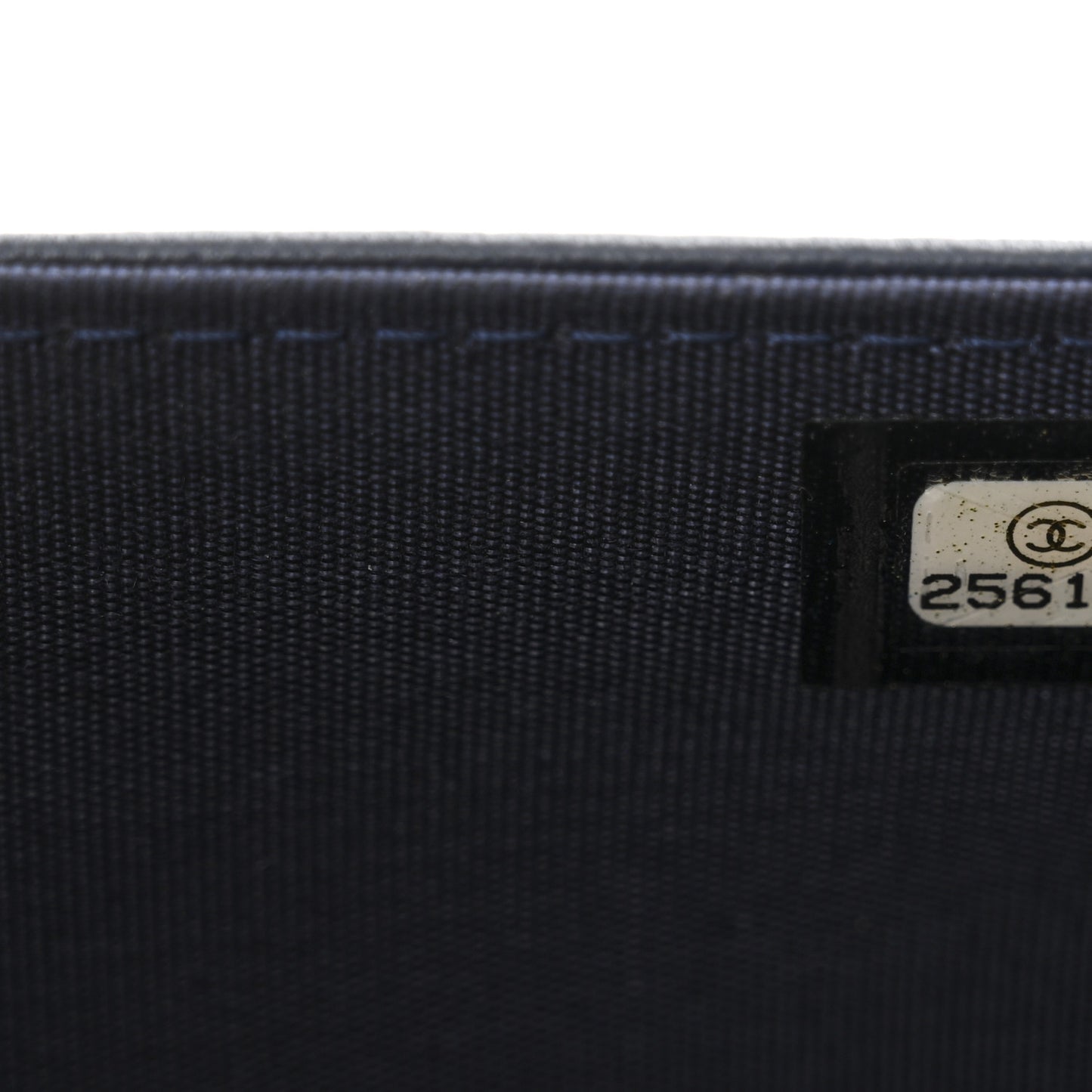 Braided Sheepskin Boy Wallet On Chain WOC Navy Black