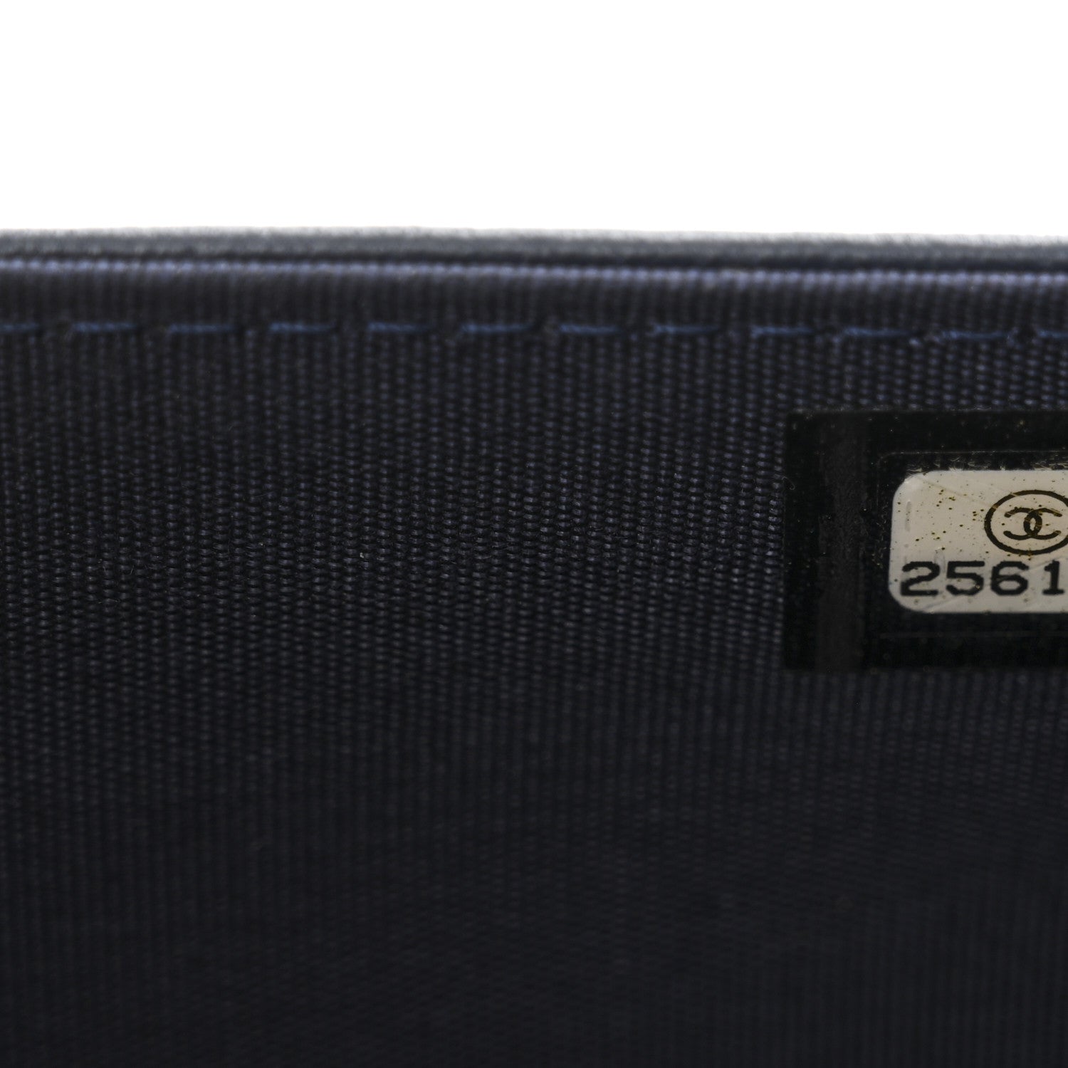 Chanel Braided Sheepskin Boy Wallet On Chain WOC Navy Black 8 of 16