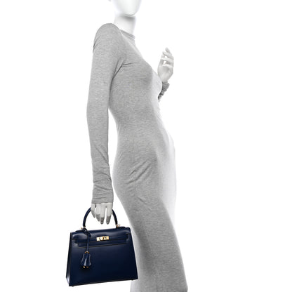 Hermes Box Kelly Sellier 25 Bleu Saphir 2 of 11