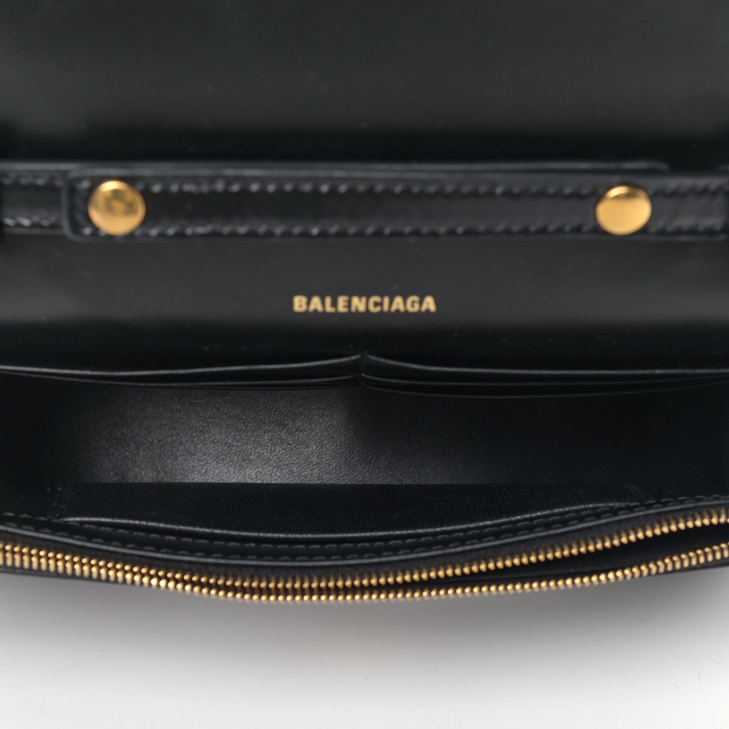 Balenciaga Shiny Box Calfskin Hourglass Chain Bag Black 4 of 8
