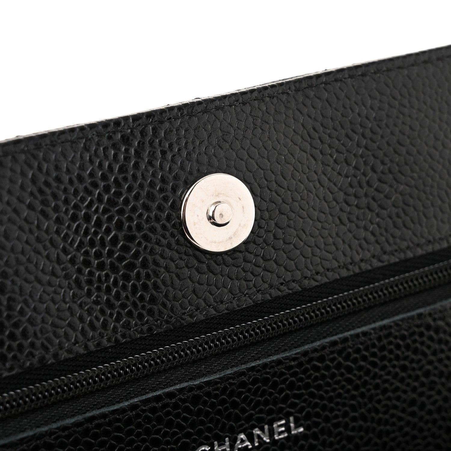 Chanel Caviar Quilted Wallet on Chain WOC Black 12 of 12