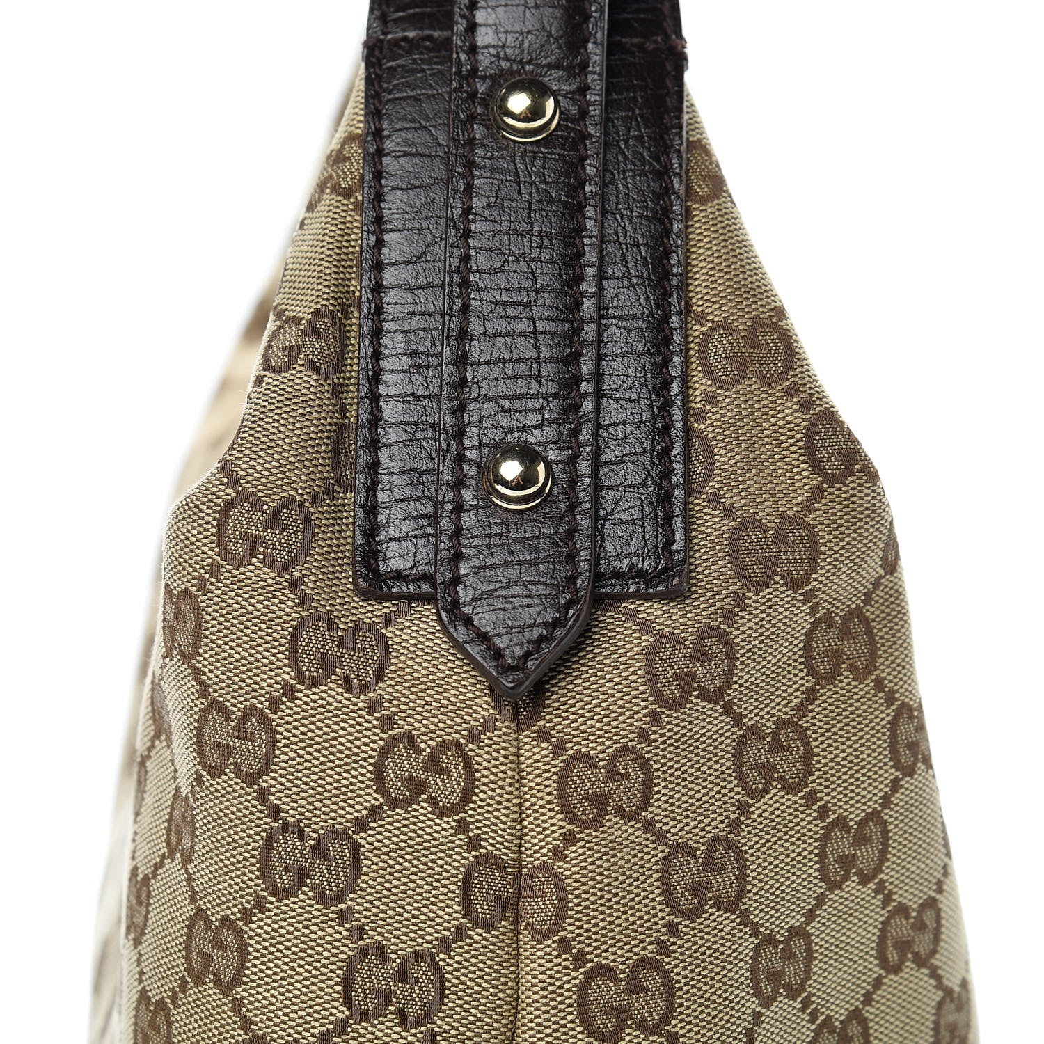 Gucci Monogram Medium Horsebit Chain Hobo Dark Brown 8 of 14