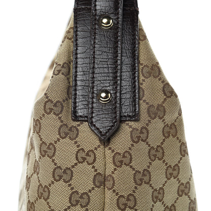 Gucci Monogram Medium Horsebit Chain Hobo Dark Brown 8 of 14