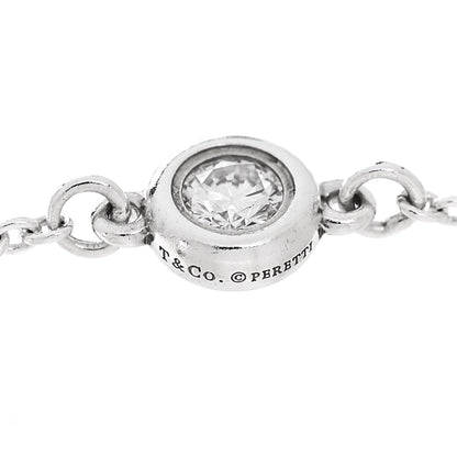 Tiffany Sterling Silver Diamond Elsa Peretti Diamonds by the Yard Ring 55 7.25 4 of 5