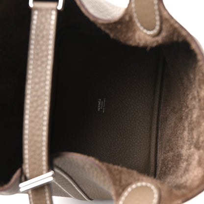 Hermes Taurillon Clemence Picotin Lock 18 PM Etoupe 4 of 10