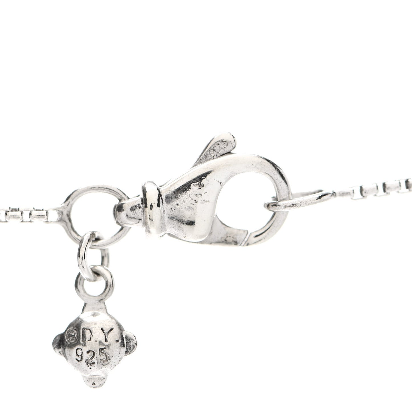 Sterling Silver Diamond 20mm Infinity Pendant Necklace