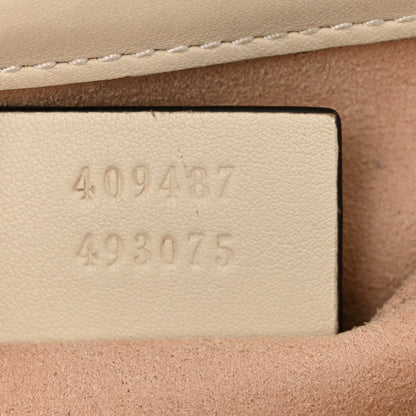 Gucci GG Supreme Monogram Calfskin Small Padlock Shoulder Bag Beige Mystic White Sun Oil 12 of 19
