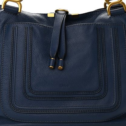 Chloe Calfskin Large New Marcie Tote Royal Navy 7 of 9
