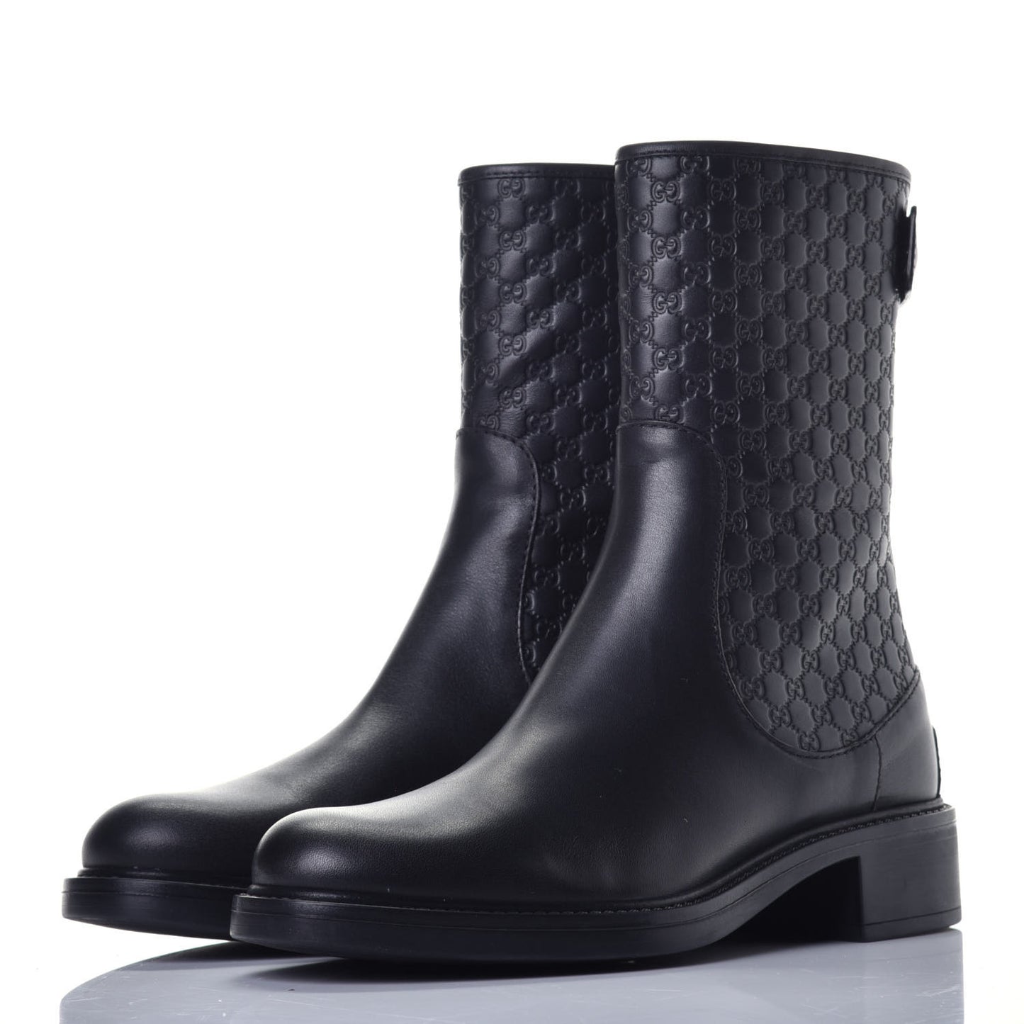 Soft Microguccissima Zip Boots 35.5 Black