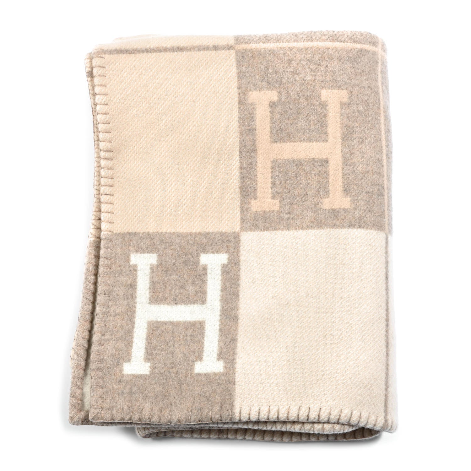 Hermes Wool Cashmere Avalon III Blanket Coco Camomille 1 of 3