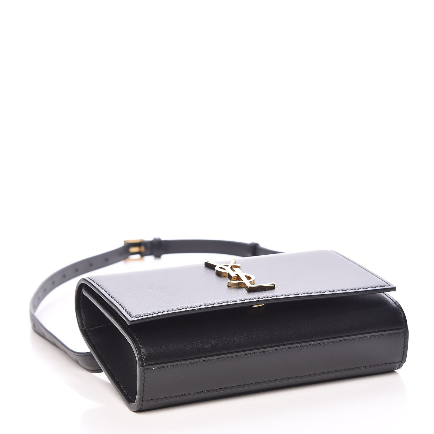 Smooth Calfskin Monogram Kate Belt Bag Black