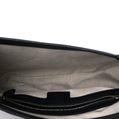 Gucci GG Supreme Monogram Textured Dollar Calfskin Web Small Jackie 1961 Hobo Beige Blue 6 of 11
