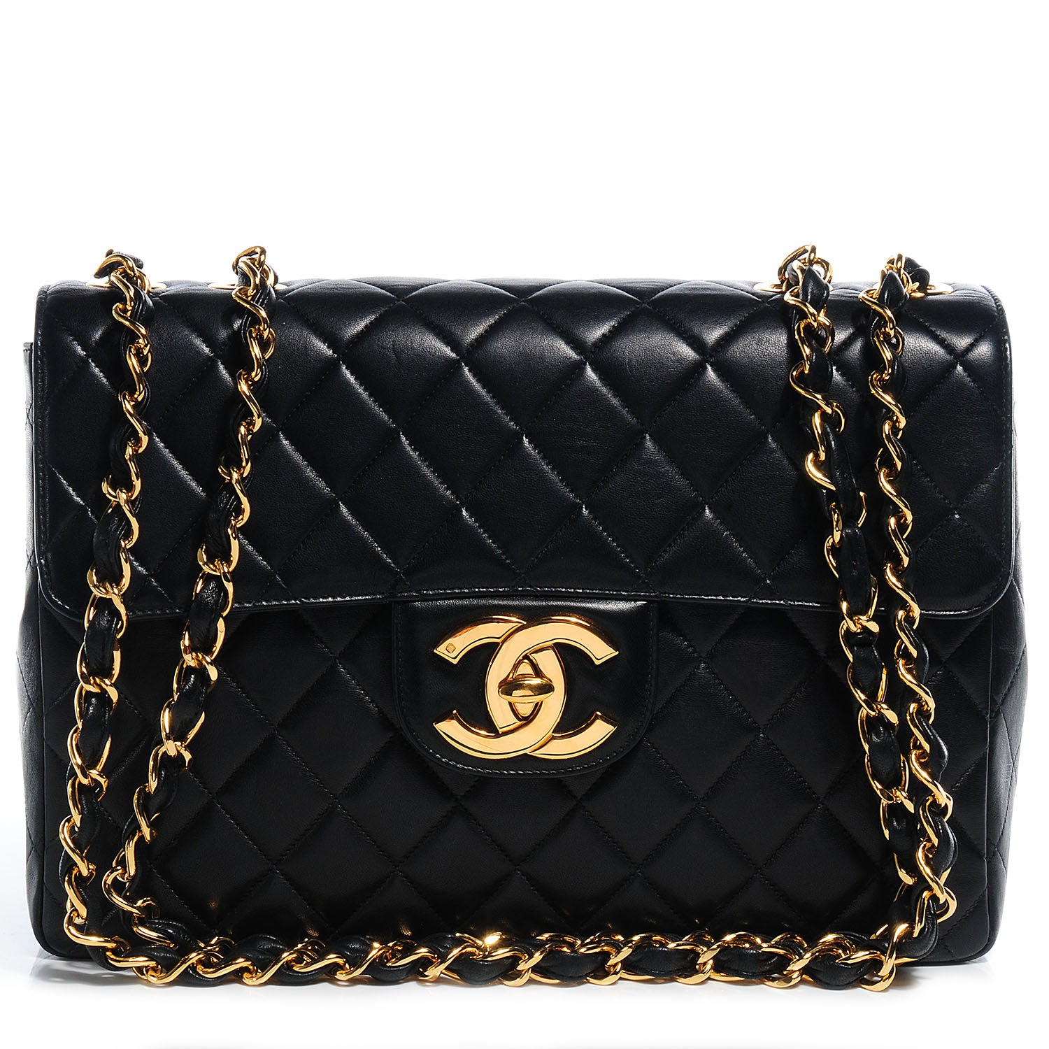 Chanel Lambskin Jumbo Flap Black 1 of 10