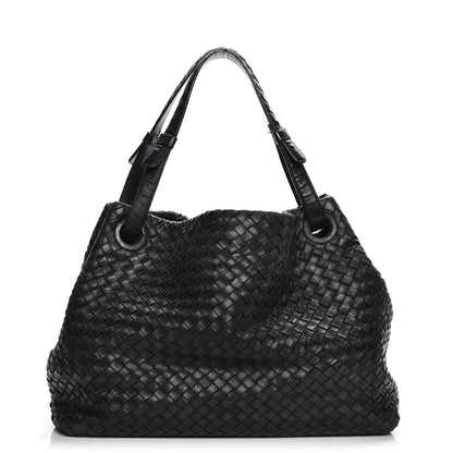 Bottega Veneta Nappa Intrecciato Medium Garda Bag Black 1 of 15