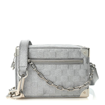 Louis Vuitton Damier Glitter Mini Soft Trunk Silver 1 of 9