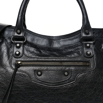 Balenciaga Arena Lambskin Classic Hardware Medium Le City Black 8 of 10