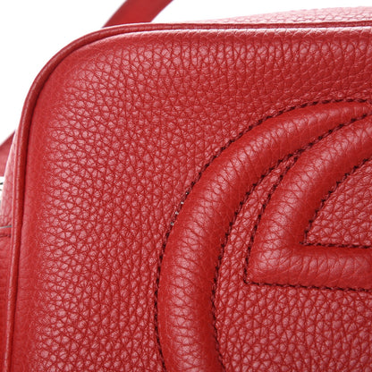 Gucci Pebbled Calfskin Small Soho Disco Bag Tabasco Red 8 of 8