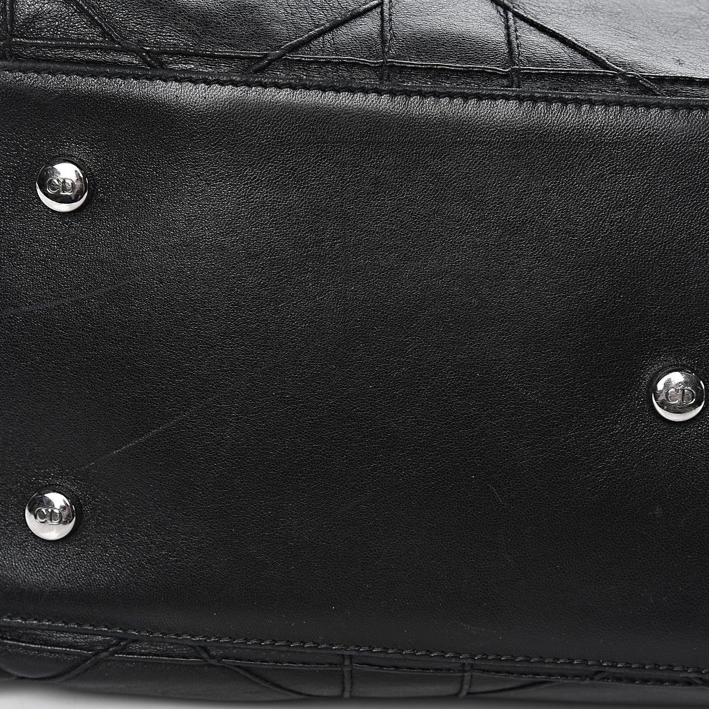 Lambskin Cannage Medium Granville Tote Black