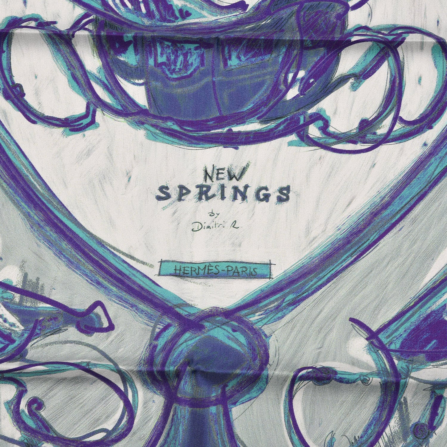 Hermes Silk New Springs Scarf 90 3 of 5