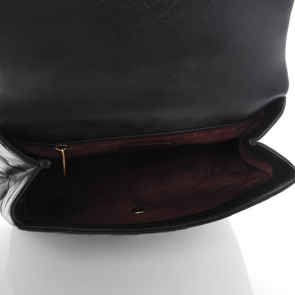 Chanel Glazed Calfskin Castle Rock Medium Flap Black 6 of 8