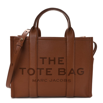 Marc Jacobs Grained Calfskin Medium The Tote Bag Argan Oil 1 of 14