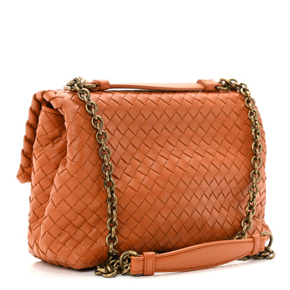 Bottega Veneta Nappa Intrecciato Small Olimpia Shoulder Bag Orange 4 of 11